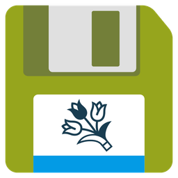 Floppy disk and Bouquet