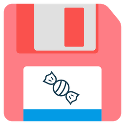 Floppy disk and Candy