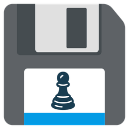 Floppy disk and Chess pawn