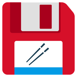 Floppy disk and Chopsticks