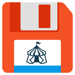 Floppy disk and Circus tent