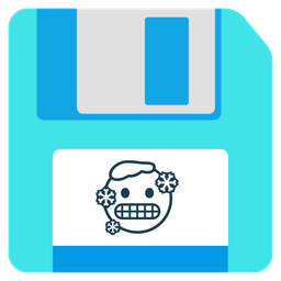 Floppy disk and Cold face