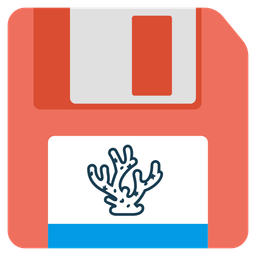 Floppy disk and Coral
