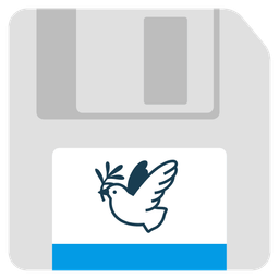 Floppy disk and Dove