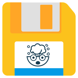 Floppy disk and Exploding head