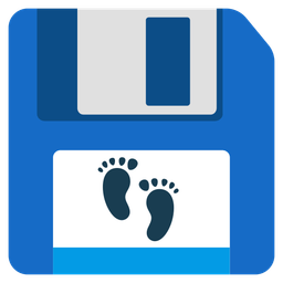 Floppy disk and Footprints