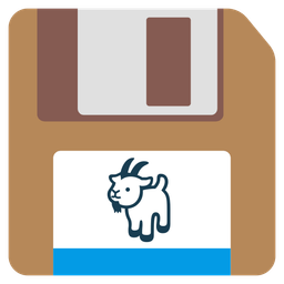 Floppy disk and Goat