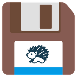 Floppy disk and Hedgehog