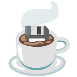 Floppy disk and Hot beverage