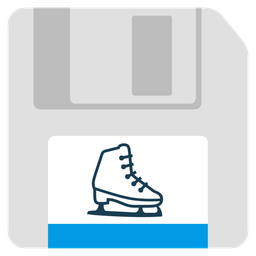 Floppy disk and Ice skate