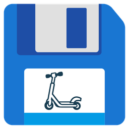 Floppy disk and Kick scooter
