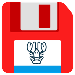 Floppy disk and Lobster