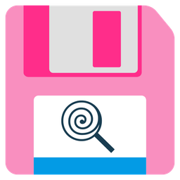 Floppy disk and Lollipop