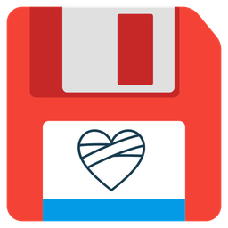 Floppy disk and Mending heart