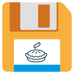 Floppy disk and Pie
