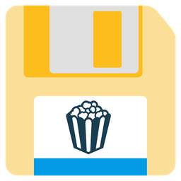 Floppy disk and Popcorn