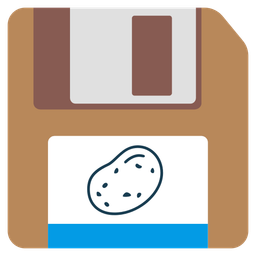 Floppy disk and Potato