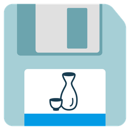 Floppy disk and Sake