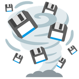 Floppy disk and Tornado