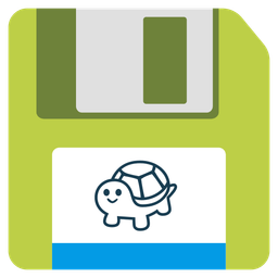 Floppy disk and Turtle