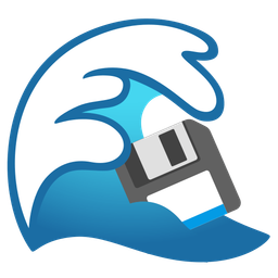 Floppy disk and Water wave