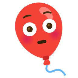 Flushed face and Balloon