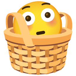 Flushed face and Basket