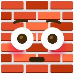 Flushed face and Brick