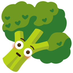 Flushed face and Broccoli