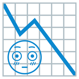 Flushed face and Chart decreasing