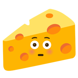 Flushed face and Cheese wedge