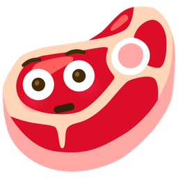 Flushed face and Cut of meat