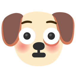 Flushed face and Dog face