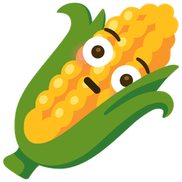 Flushed face and Ear of corn