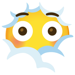 Flushed face and Face in clouds