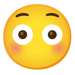 Flushed face and Face without mouth