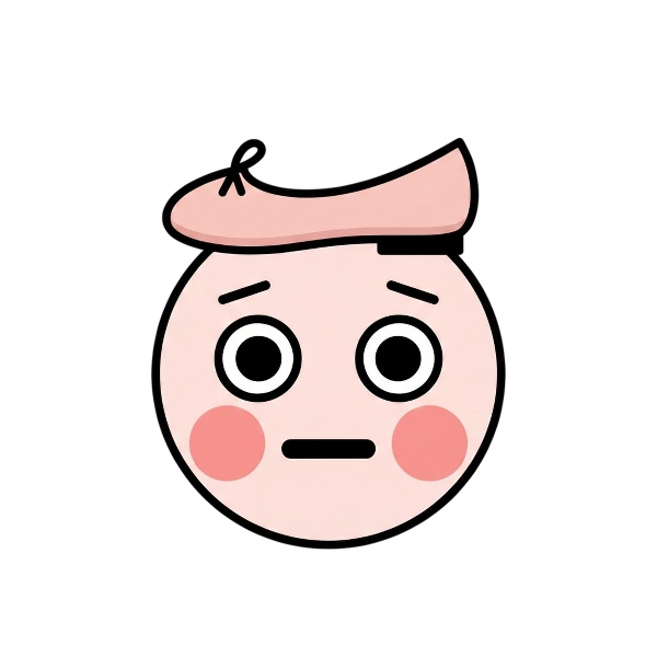 Flushed face and Flat shoe