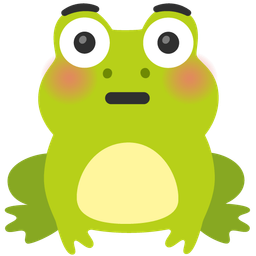 Flushed face and Frog