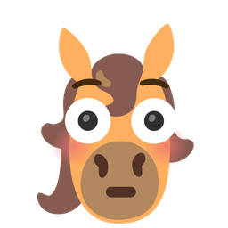 Flushed face and Horse