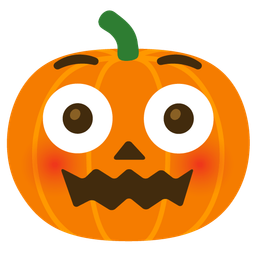 Flushed face and Jack-o-lantern