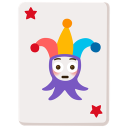 Flushed face and Joker