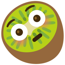 Flushed face and Kiwi fruit