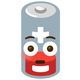 Flushed face and Low battery