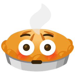 Flushed face and Pie