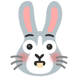 Flushed face and Rabbit face