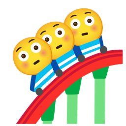 Flushed face and Roller coaster