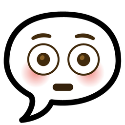 Flushed face and Speech balloon