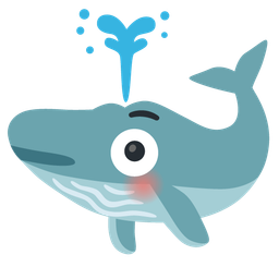 Flushed face and Spouting whale