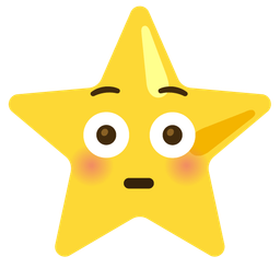 Flushed face and Star