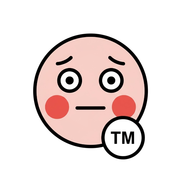 Flushed face and Trade mark